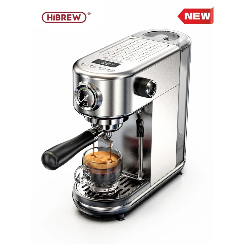 Macchina per caffè espresso HIBREW 20Bar: temperatura regolabile e design compatto